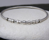 Personalised Silver 'Secret Message' Bracelet