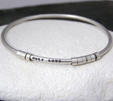 Personalised Silver 'Secret Message' Bracelet