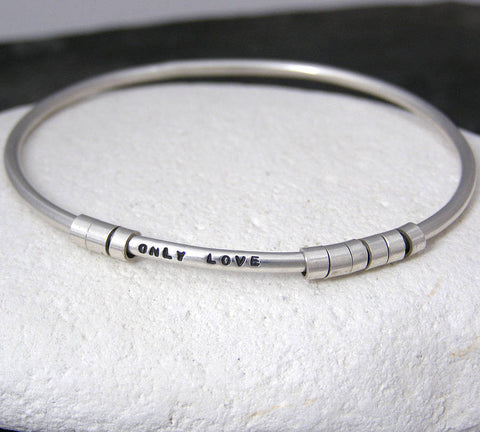 Personalised Silver 'Secret Message' Bracelet