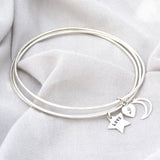 Personalised Silver Stacking Bangles