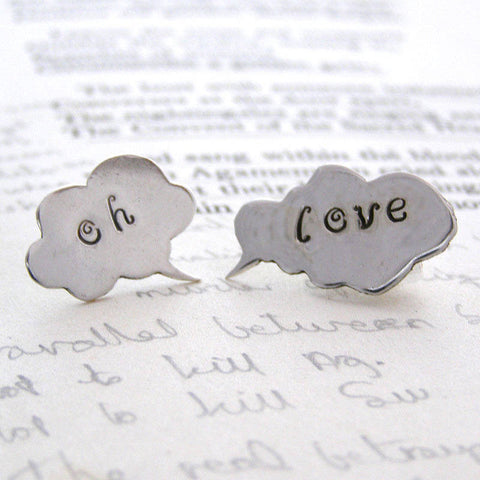 Personalised Speech Bubble Earrings