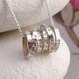 Personalised Spiral Hoop Necklace