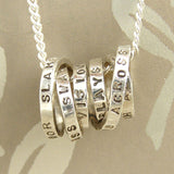 Personalised Spiral Hoop Necklace
