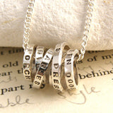 Personalised Spiral Hoop Necklace