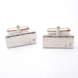 Silver Personalised Mens Cuff Links