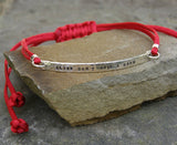 Personalised Silver Friendship Bracelet