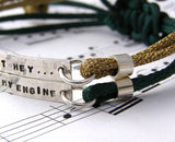 Personalised Silver Friendship Bracelet
