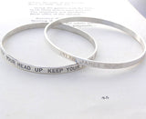 Sterling Silver Narrative Bangle