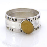 Silver Wide Stacking Ring