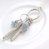 Silver Personalised Bar Charm Pendant