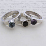 Sterling Silver Semi Precious Stone Ring