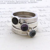 Sterling Silver Semi Precious Stone Ring
