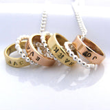 Yellow And Rose Gold Hoop Necklace