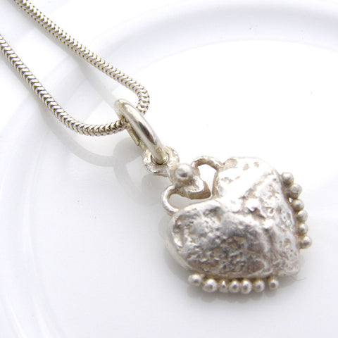 Sterling Silver Royal Heart Pendant