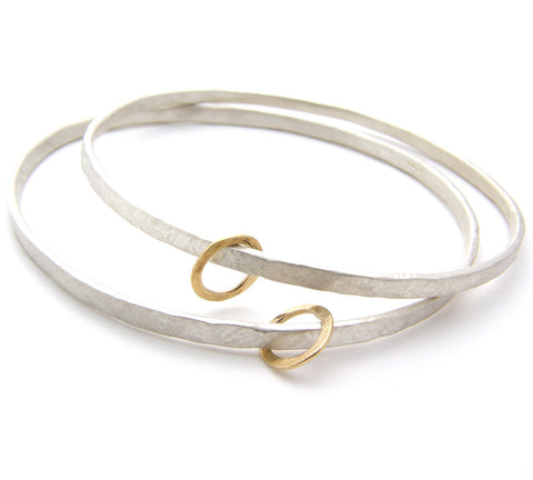 Silver Gold Hoop Bangle