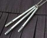 Personalised Slender Silver Bar Pendant