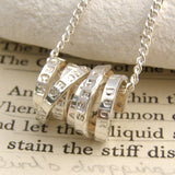 Personalised Silver Speech Bubble Necklace