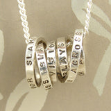 Personalised Silver Speech Bubble Necklace