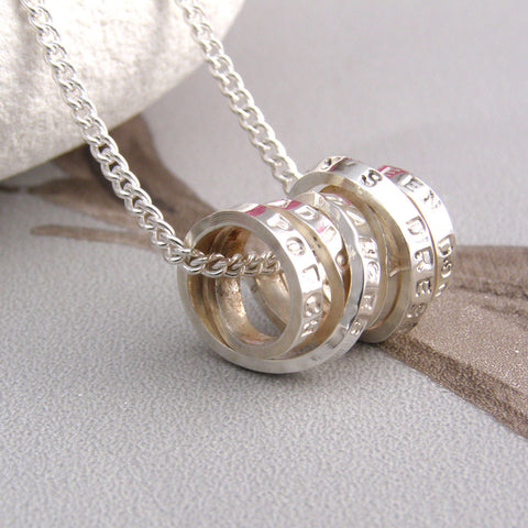 Personalised Silver Speech Bubble Necklace